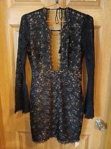 TJD LACE DRESS BLACK SZ MEDIUM - Picture 1 of 4