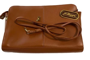 NWT Phillippe Genuine Leather Handbag Structured VTG Purse  Trending Retro Boho - Picture 1 of 7
