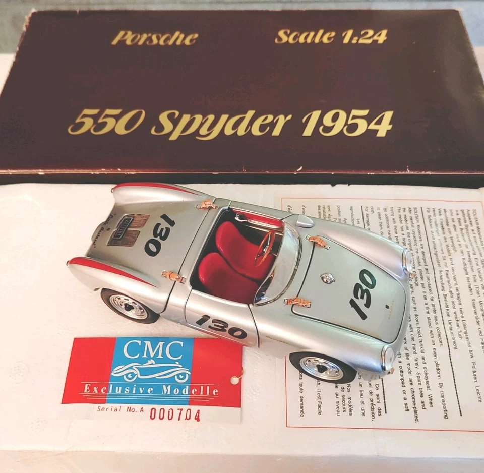 CMC M-004 Porsche 550 Spyder 1954 " James Dean Little Bastard" Maßstab 1:24 - Bild 1 von 4