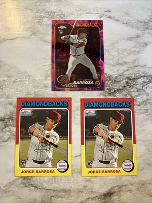 2024 Topps Chrome Update Jorge Barrosa #USC163 Magenta Lava  Lamp /299 w BONUS - Image 1 of 4
