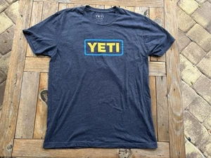 Yeti Tee Shirt Men's XL Blue, Short Sleeve, Crew Neck - Picture 1 of 4