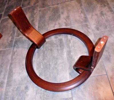 Base de teca Ekornes Stressless para sillón reclinable Foto 1 de 4