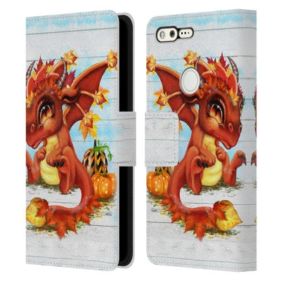 OFFICIAL SHEENA PIKE DRAGONS LEATHER BOOK WALLET CASE COVER FOR GOOGLE PHONES - Image 1 of 4