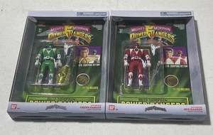 Figuras Lightning BANDAI Mighty Power Rangers Auto Morphing Green & REDLegacy - Imagen 1 de 6