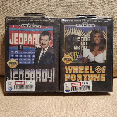 Lot Of 2 Sega Genesis Games Jeopardy And Wheel Of Fortune New - Image 1 of 4