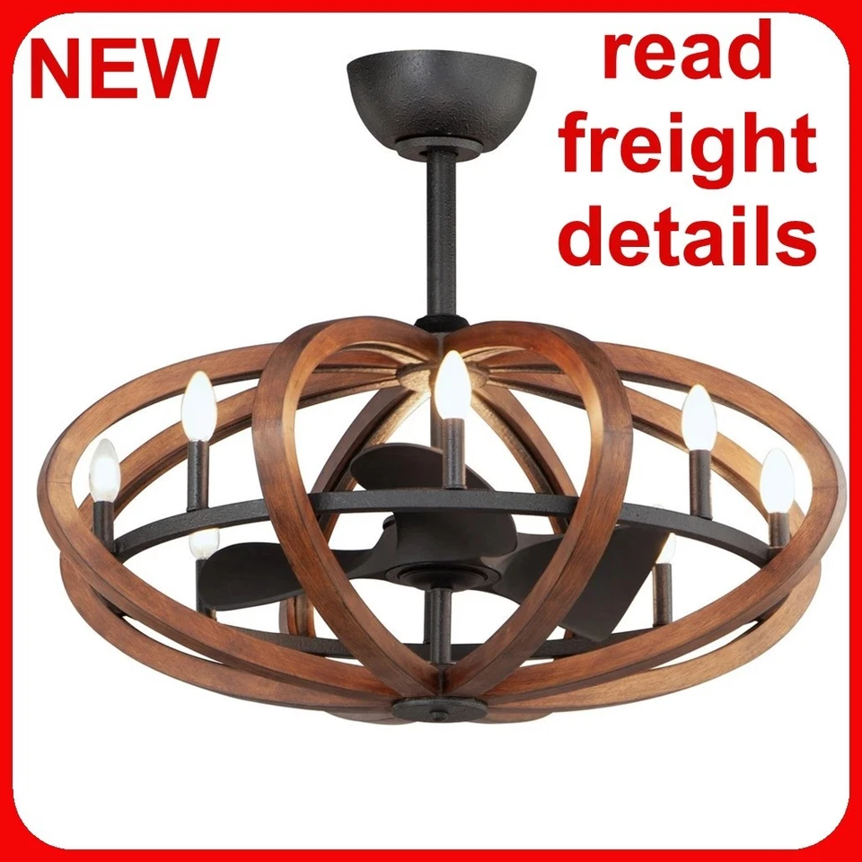 Maxim Lighting 61004APAR Bodega Bay - 36 Inch 32w 8 LED Wifi-enabled Fandelight