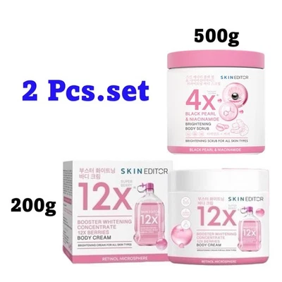 Skin Editor Booster Concentrate Cream + Black Pearl Coffee Tamarind Body Scrub - Image 1 of 4