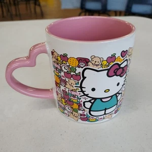 Hello Kitty Mug Sanrio Heart Handle Pink New - Bild 1 von 9
