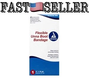 Dynarex Unna Bota Flexible Vendaje No Estéril 4" x 10Yd, Exp: 2026/02/10 - Imagen 1 de 6