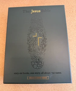 The Jesus Bible Artist Edition, ESV, Genuine Leather, Calfskin, Green,... - Picture 1 of 5