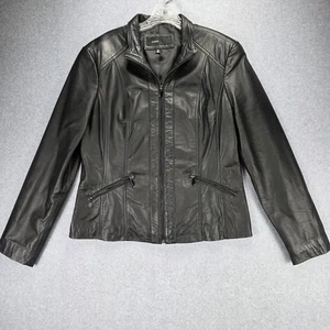 Chaqueta de cuero Avanti para mujer grande vaquera occidental gótica corpcore dinero antiguo motociclista - Imagen 1 de 21
