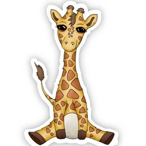 Baby Giraffe Vinyl Aufkleber - Bild 1 von 1