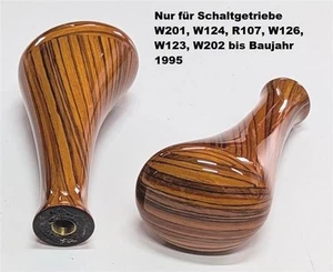 Schaltknauf Holz Zebrano Wood für Mercedes R107 W123 W124 W201 W126 Gear Stick - Picture 1 of 5