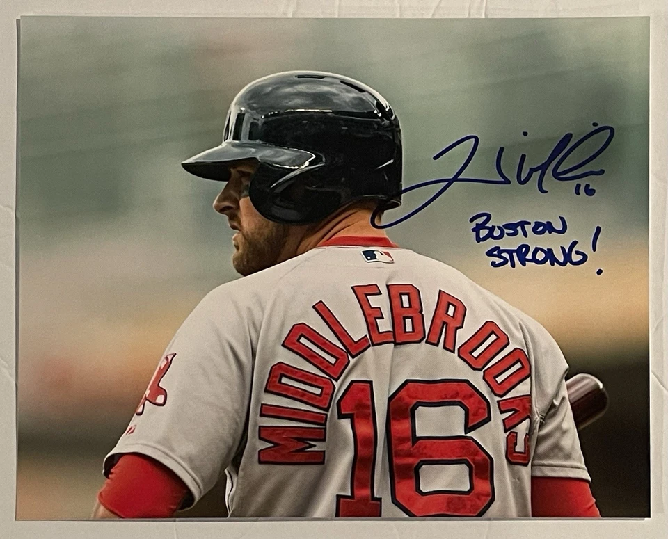 Will Middlebrooks Boston Red Sox Signed 8x10 Photo - Image 1 of 1