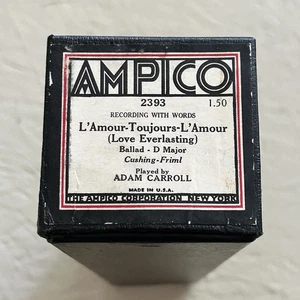 AMPICO Piano Roll # 2393 L’Amour Toujours L’Amour (Love Everlasting) - Picture 1 of 5