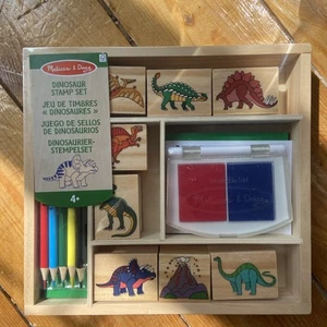 Set Timbri Dinosauro Giocattolo in Legno per Bambini Melissa & Doug Sigillato (E) - Foto 1 di 3