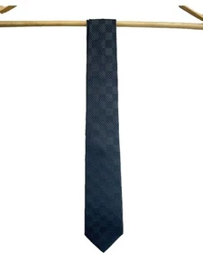 LOUIS VUITTON Krawatte Clavat Damier Oldamier Ebene BLK Seide Gesamtmuster Herren - Bild 1 von 6