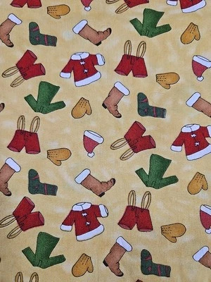 Tela Moda ROPA DE SANTA 17 X 44" Tela de Navidad de Cynthia Young  Foto 1 de 4