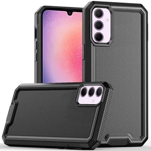 For Samsung A26 5G Case Rugged Strong Fused Hybrid Phone Cover + Tempered Glass - Picture 1 of 15