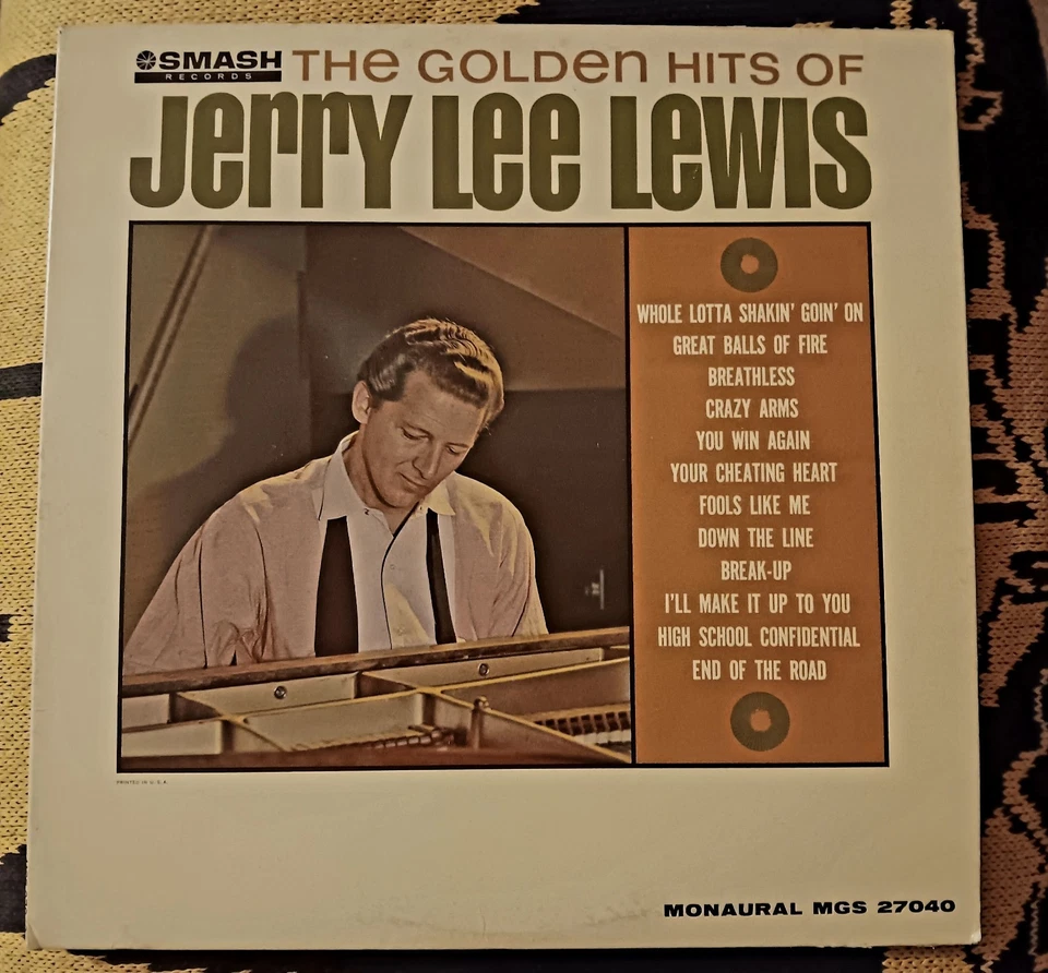 The Golden Hits Jerry Lee Lewis The Killer Vinyl LP  Smash MGS 27040 1963 RARE!! - Image 1 of 4