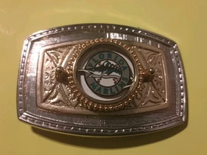 Fibbia cintura baseball Florida Marlins - nuova vecchio stock - mai usata SPEDIZIONE GRATUITA - Foto 1 di 6