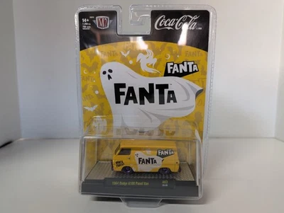 2025 Haloween M2 Machines Fanta  1964 Dodge A 100 Panel Van Chase Model yellow - Image 1 of 4