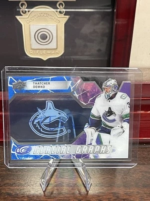 Upper Deck Ice 2021-22 Thatcher Demko Glacial Graphs #GG-TD Auto SP Canucks - Image 1 of 3