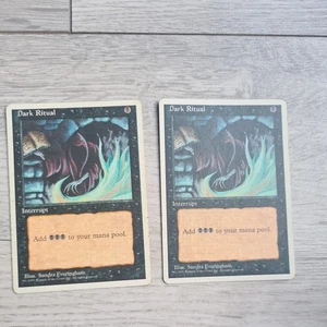Magic The Gathering MTG 2x Dark Ritual Mana Source 4. Edition - Bild 1 von 2