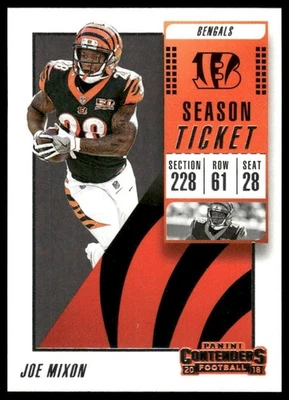 2018 Panini Contenders #80 Joe Mixon Cincinnati Bengals - Image 1 of 2