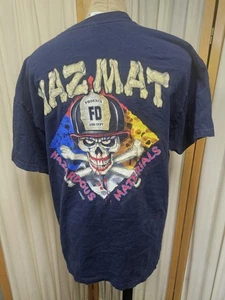 Vintage T-shirt Phoenix Fire Department Skull Crossbones Hazmat Materials Large - Picture 1 of 6
