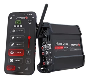 Stetsom HL 400.4 DS Player 2 Ohm Verstärker 400 W Bluetooth Auto Audio 4 Kanal - Bild 1 von 8