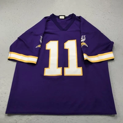 Camiseta deportiva vintage de los Minnesota Vikings para hombre con logotipo grande atlética Daunte Culpepper #11 Foto 1 de 4