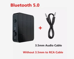 VIKEFON Bluetooth 5.0 Audio Receiver Transmitter AUX RCA 3.5MM 3.5 Jack USB OOO - Imagen 1 de 4