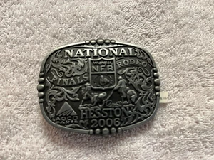 2006 National Finals Rodeo Hesston NFR Youth (Small) Cowboy Buckle New - Picture 1 of 3