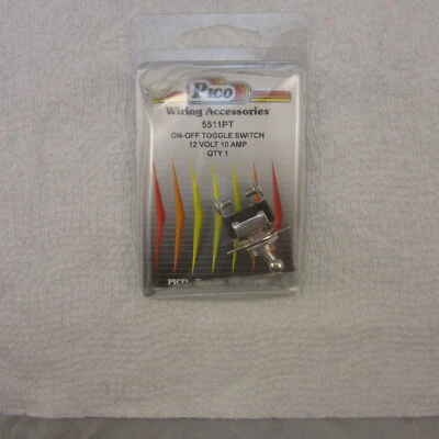 PICO Wiring Accessories 5511PT On Off Toggle Switch 12 Volt 10 AMP. — 第 1/4 张图片