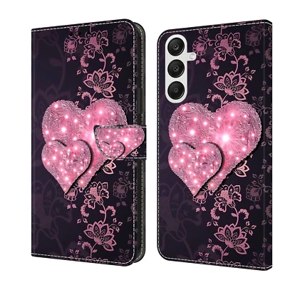 Lace Heartbeat Flip Card Wallet Case Bag Cover Stand Women Hot For Various Phone - Image 1 of 4