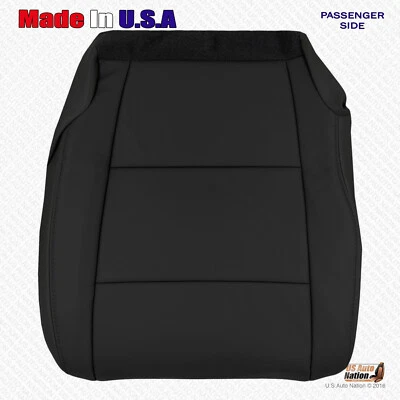 Cubierta de asiento de cuero inferior de pasajero negra para Honda Pilot 2012 2013 2014 2015 Foto 1 de 4