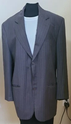 Ejemplo de Missoni Gris Beige Rayas 3 Botones Hombre 2 piezas Traje 46 Italia Claro Foto 1 de 4