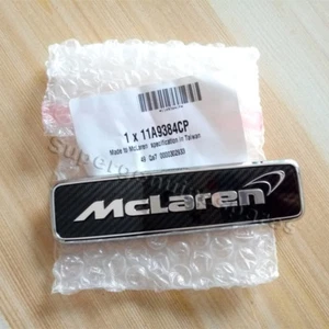 Insignia emblema capó delantero de fibra de carbono original McLaren 650S 570S 11A9384CP nueva (1 pieza) - Imagen 1 de 5