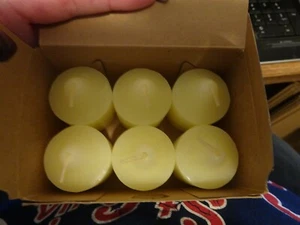 NEW - PartyLite PEAR Colonial Yellow Scented Votive Candles V0616, Box of 6, NIB - Picture 1 of 1
