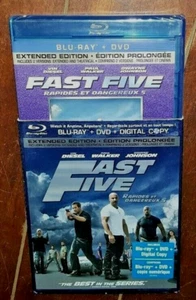Fast Five (Blu-ray/DVD, 2011, Canadian) Vin Diesel/Paul Walker/Jordana Brewster! - Picture 1 of 2