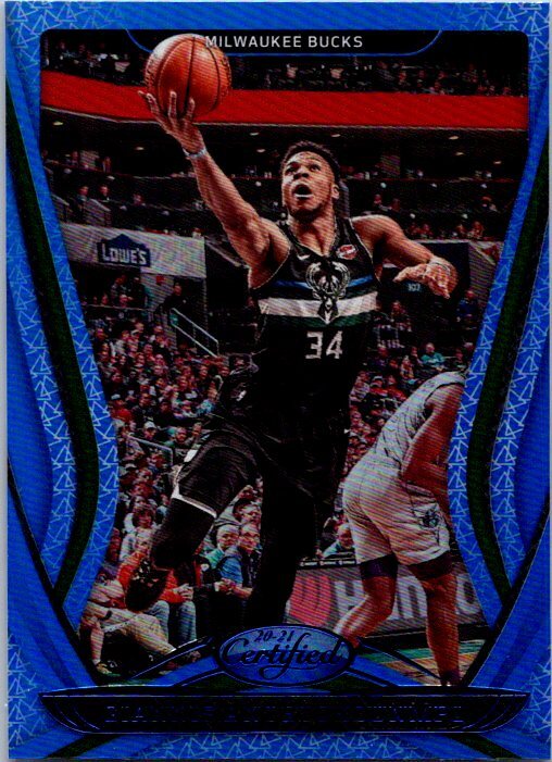 2020 Panini Certified Giannis Antetokounmpo #127 Blue Milwaukee Bucks -TSC3P
