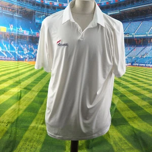 adidas Golf white Montgomerie Celtic polyester Polo Shirt. UK men's size Large - Picture 1 of 12