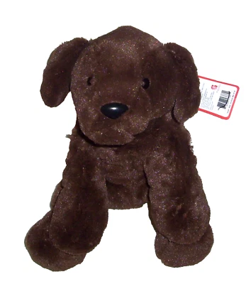 G By Gund Dark Chocolate Brown Puppy Dog Floppy Push Stuffed Animal 20120389 - Image 1 of 3