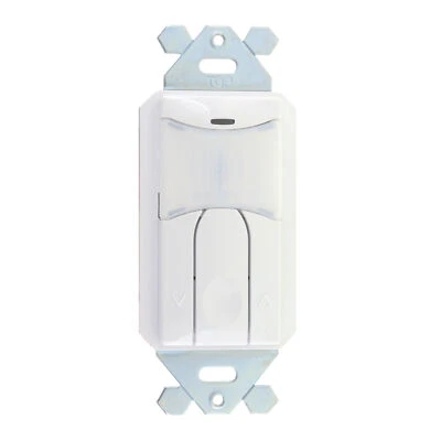 SENSORWORX SWX-123-D-WH WALL SWITCH OCCUPANCY SENSOR, DIMMING, 120/277V, WHITE - Image 1 of 2