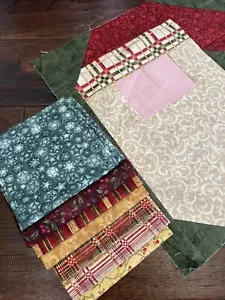 Benartex Christmas Nancy Halverson - 7 Fat Quarters & Santa Block - Vintage - Picture 1 of 8