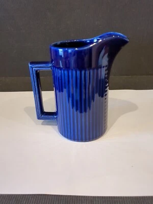 VINTAGE ELLGREAVE * TIKO * COBALT BLUE GLAZED POTTERY JUG - Image 1 of 4