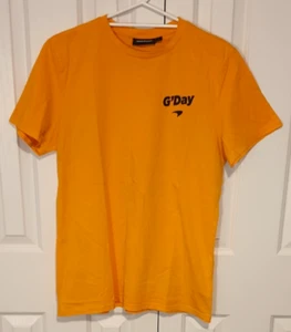 MCLAREN F1 Daniel Ricciardo G'Day Formula One T-Shirt. Orange. Size Adult Large. - Picture 1 of 8