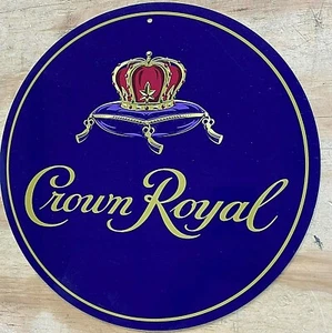 Crown Royal Logo Aluminum Tin Sign 12" - Picture 1 of 1