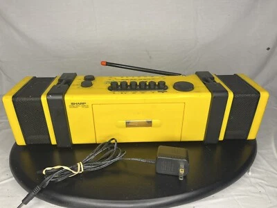 Reproductor de cinta amarilla Sharp QT-S360(Y) de colección radio FM/AM BOOMBOX PROBADO Y FUNCIONA Foto 1 de 4